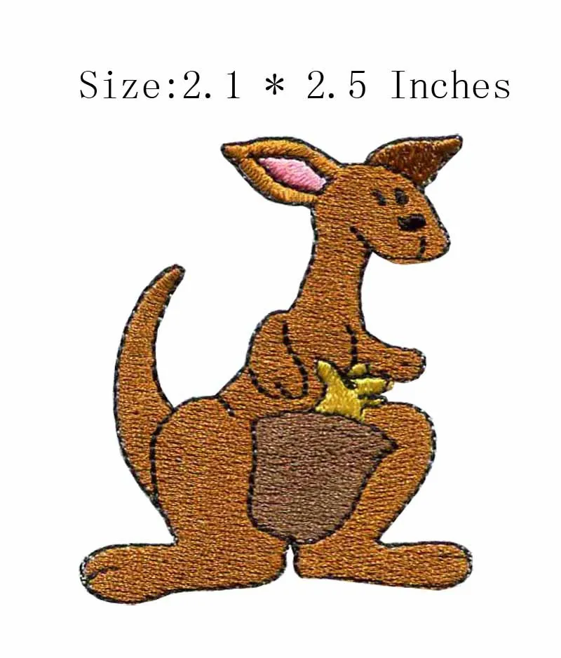 2.1"wide Lovely kangaroo embroidery patch princess patch/tactical beard