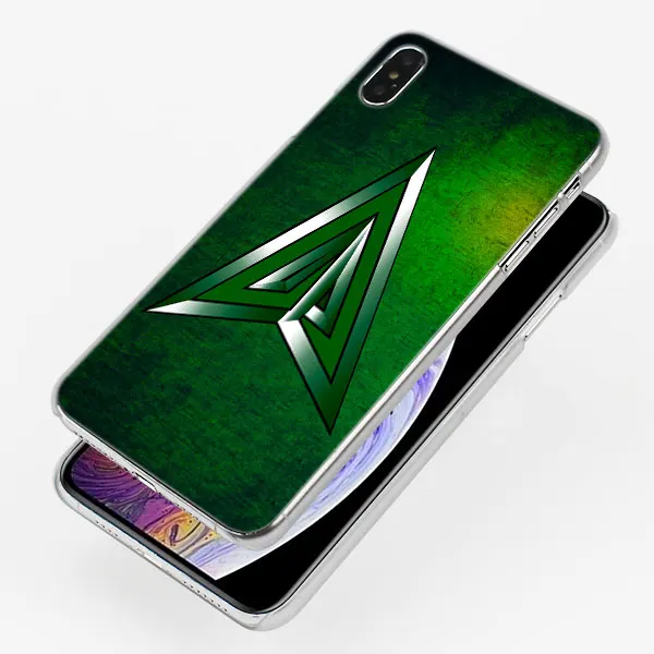 Green Arrow Man Movie Pattern Transparent Hard Phone Cases Cover for
