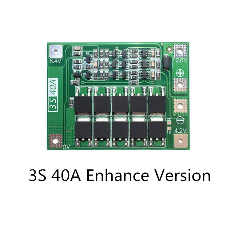 3S 40A 11.1V 12.6V 18650 lithium battery protection Board for drill current Standard/Enhance/Balance|board|board boardboard |
