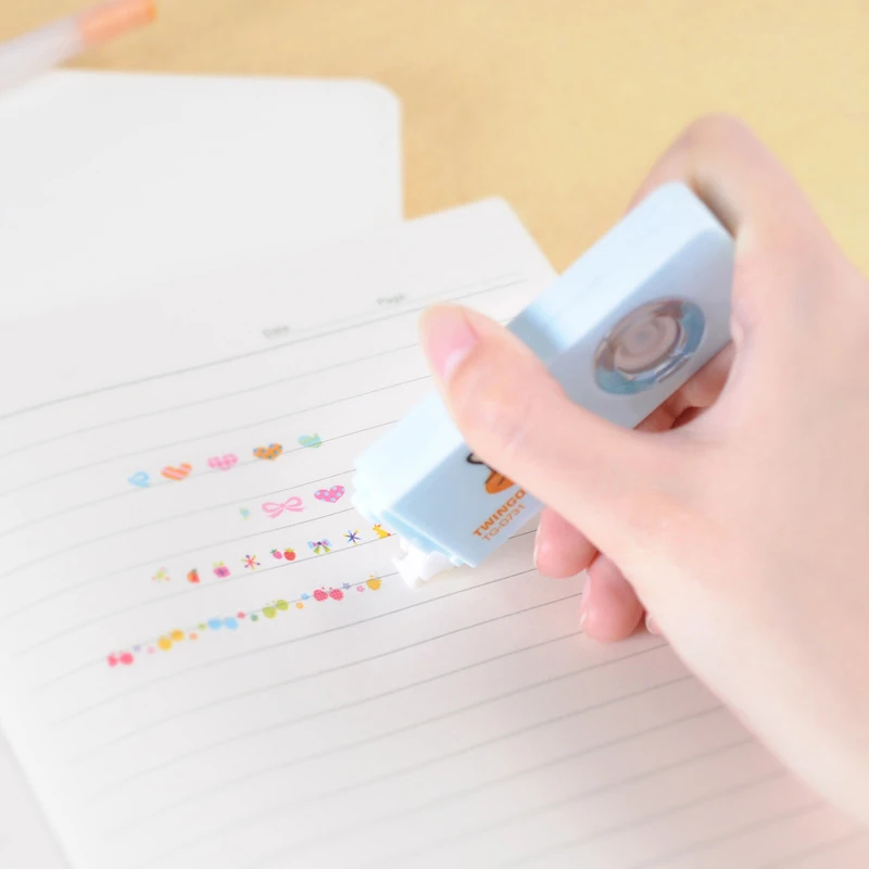 

Korean Stationery 5M Cute Kawaii Cartoon Animal Cat Bear Cupcake Flowers Correction Tape For Corrector Office School Supplies
