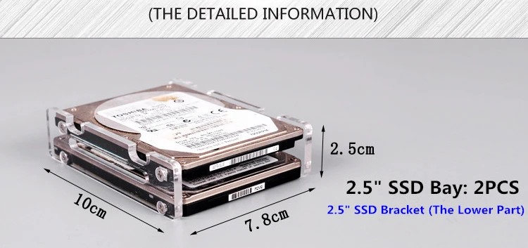 2,5 дюймов диск SSD Рамка Кронштейн коробка мульти бит укладки HD док базовая станция многослойный штабелирование тест Bech Открытый Воздушный чехол