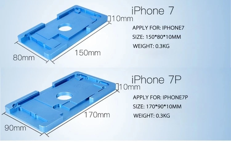 Lcd OCA выравнивание и ламинирование формы для iphone 6 6s 7 7s 8 8s lcd Сенсорное восстановление экрана плесень Смартфон инструмент для ремонта lcd