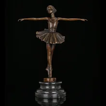 Фабрика Стоимость современный западный балерина танцор бронзовая скульптура балет девушка Мег Статуэтка