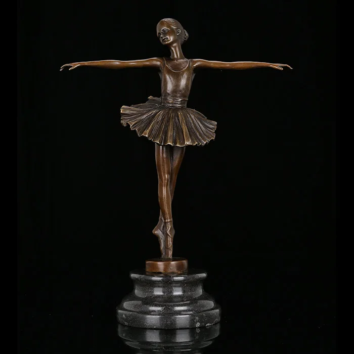 Factory Cost Modern Western Ballerina Dancer Bronze Sculpture Ballet