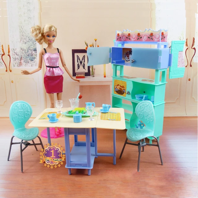 Special Price Christmas gift present play toy doll house dining room furniture for 1/6 BJD simba lica monster high for barbie dolls house Special Price Christmas gift present play toy doll house dining room furniture for 1/6 BJD simba lica monster high for barbie dolls house