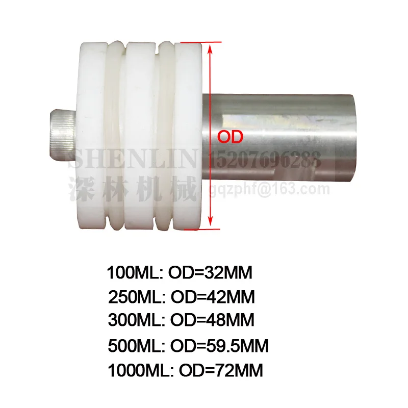 Tubo do Cilindro de Máquina de Enchimento de Pistão de Aço Ss304 e Ptef Shenlin Piston Filler Inoxidável 300ml 500ml 1000ml Pistão Água 100ml - Image 3