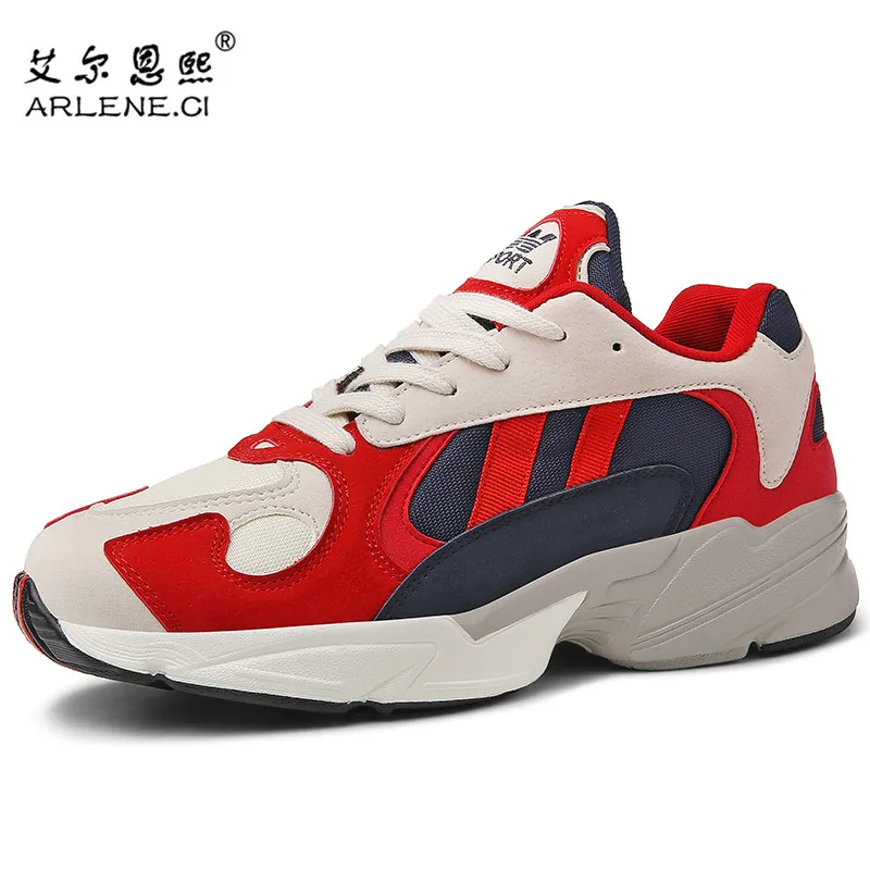 

Men Running Shoes Newest Trend Clunky Sneakers Breathable Fitness Air Mesh Zapatos Corrientes Thick Bottom Sport Platform Shoes