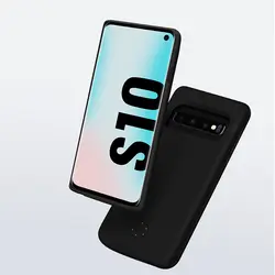 Для samsung Galaxy S10 S10e Дело 6000 mAh тонкий внешний аккумулятор Портативный Зарядное устройство зарядки S10 плюс Мощность Bank Bateria Fundas