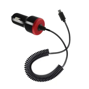 

5V 2.4A Car Cigarette Lighter Charger Adapter Portable Build-in Cable Micro Charger Replacement for Android