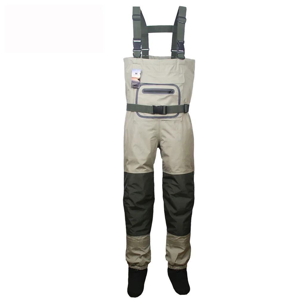 Hurry over - Fly Fishing Waterproof Breathable Waders  Neoprene Stocking Foot Chest Waders  for Men and Women