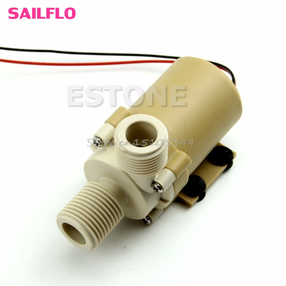 Новый DC 24V Солнечный циркуляционный насос горячей воды бесщеточный мотор для