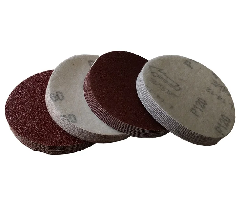 

New 100PC 5" Flocking sandpaper sheet Sanding Paper Discs Sheet Hook for Sander