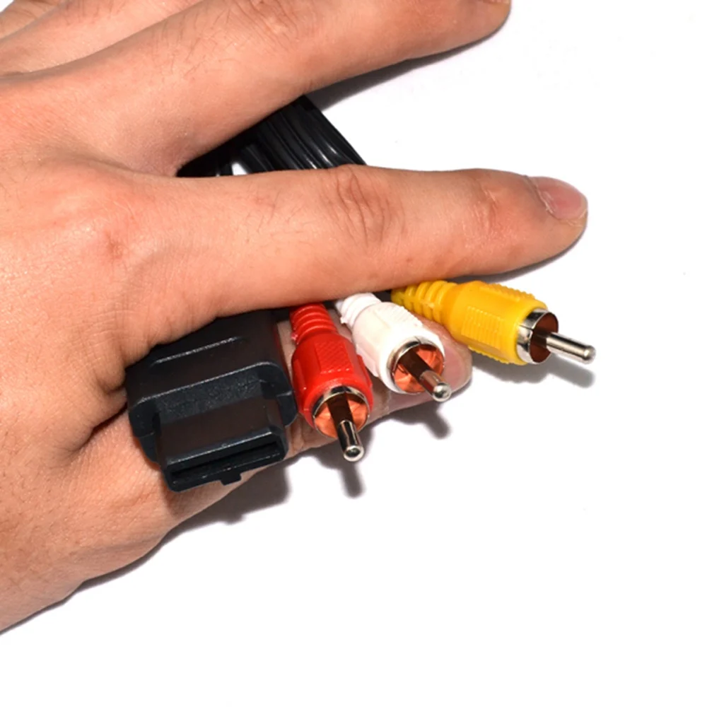 

10pcs a lot RCA Audio Video Cord AV Cable for N64 for GameCube for GC for SNES for Super Nintendo