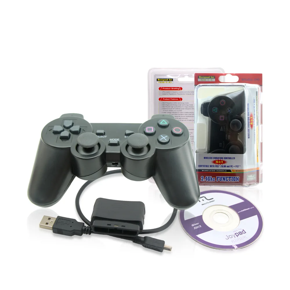

3 in 1 Wireless 2.4G Controller Gamepad Wireless Controller For PS2 PS3 PC/ Compatible With Windows 98/ME/2000/XP/Vista