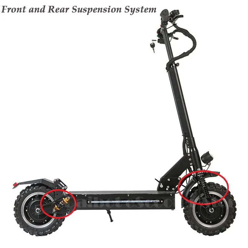 11 Inch Off Road Electric Scooter 60V 2400W Powerful Foldable Electric Bicycle Bike Skateboard for Adults  (20)