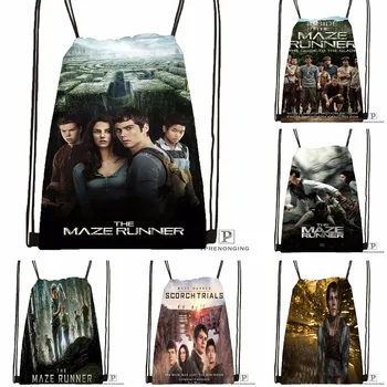 

Custom Maze Runner1 Drawstring Backpack Bag Cute Daypack Kids Satchel (Black Back) 31x40cm#180531-04-19