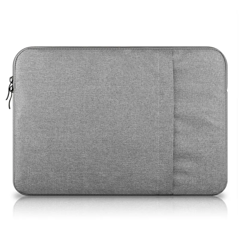 Новые Мягкие Тетрадь сумка для переноски ноутбука гильзы крышку компьютера Чехол протектор для Macbook 11/13/14/15 дюймов Macbook Air/Pro - Цвет: Light Gray