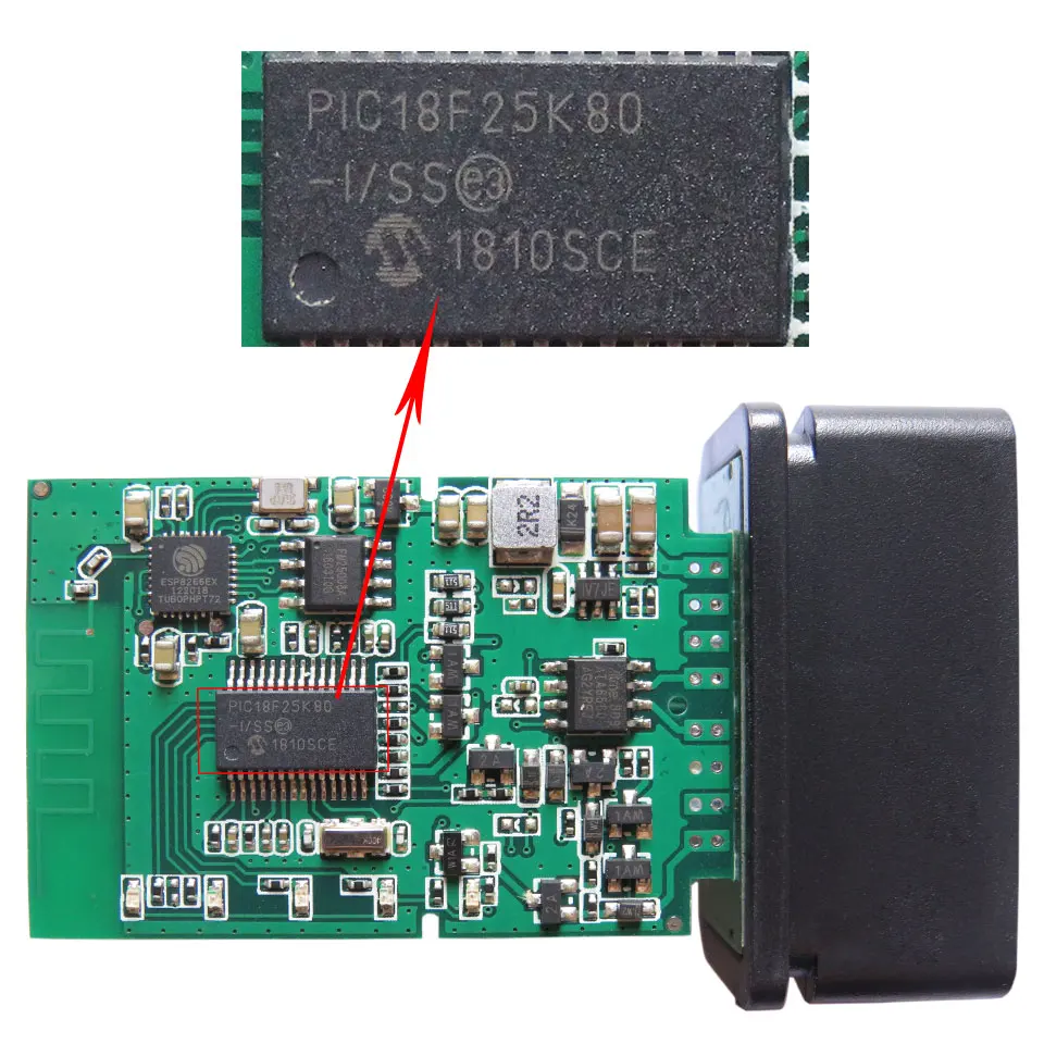 Новейший PIC18F25K80 чип ELM327 WiFi V1.5 OBD2 OBDII автомобильный диагностический инструмент Wi-Fi ELM 327 V 1,5 Obd 2 автоматический диагностический сканер кода