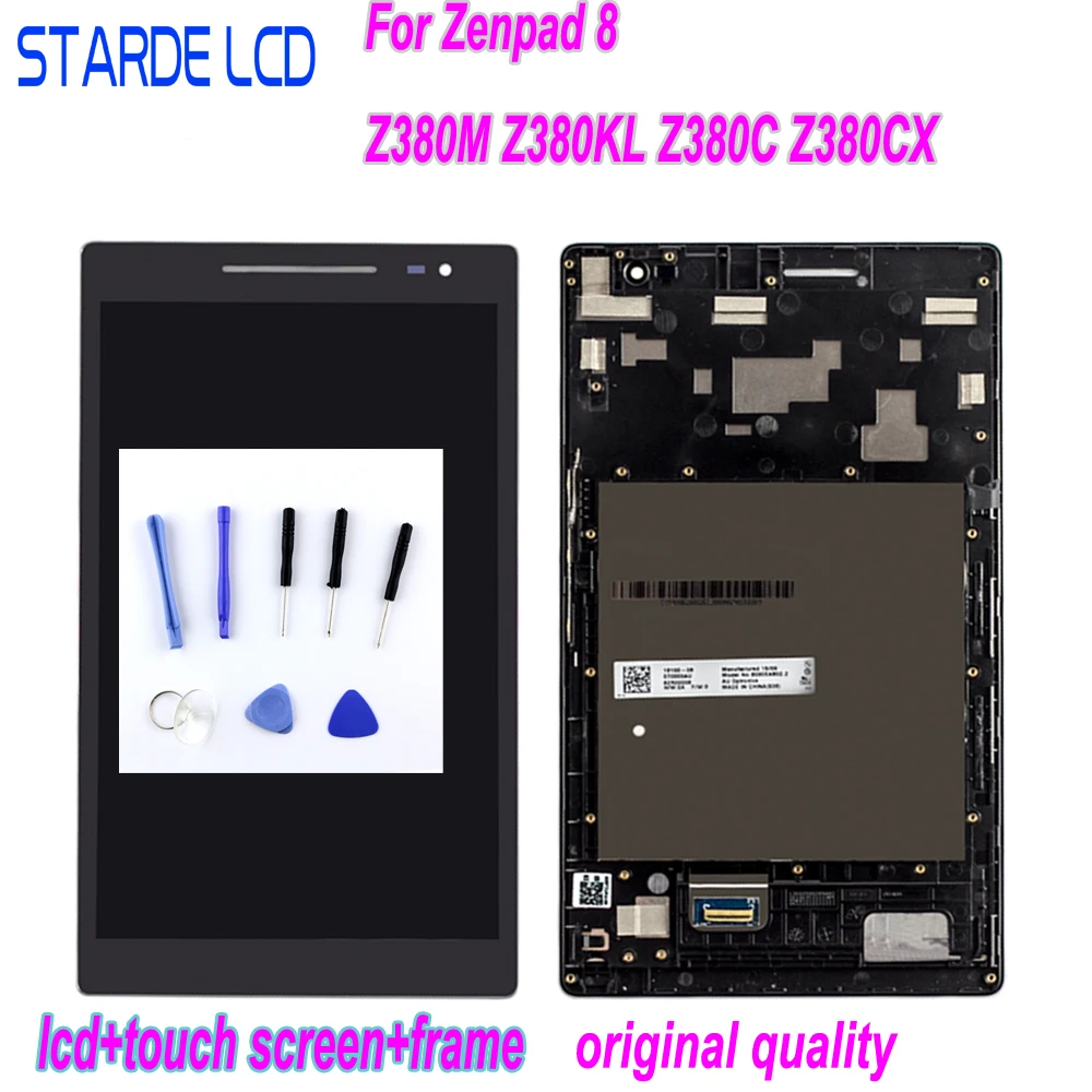 STARDE ЖК-дисплей для Asus ZenPad 8,0 Z380 Z380KL Z380CX Z380C Z380M P00A P022 ЖК-дисплей Дисплей кодирующий преобразователь сенсорного экрана в сборе с рамкой