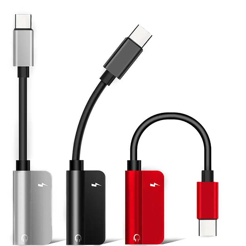 Переходник USB Type C на аудиоконвертер для наушников с разъемом 3 5 мм кабель
