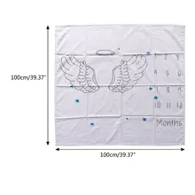 Новорожденных Детское одеяло фото Фон фотографии ежемесячный рост Milestone номера реквизит коляска крышка
