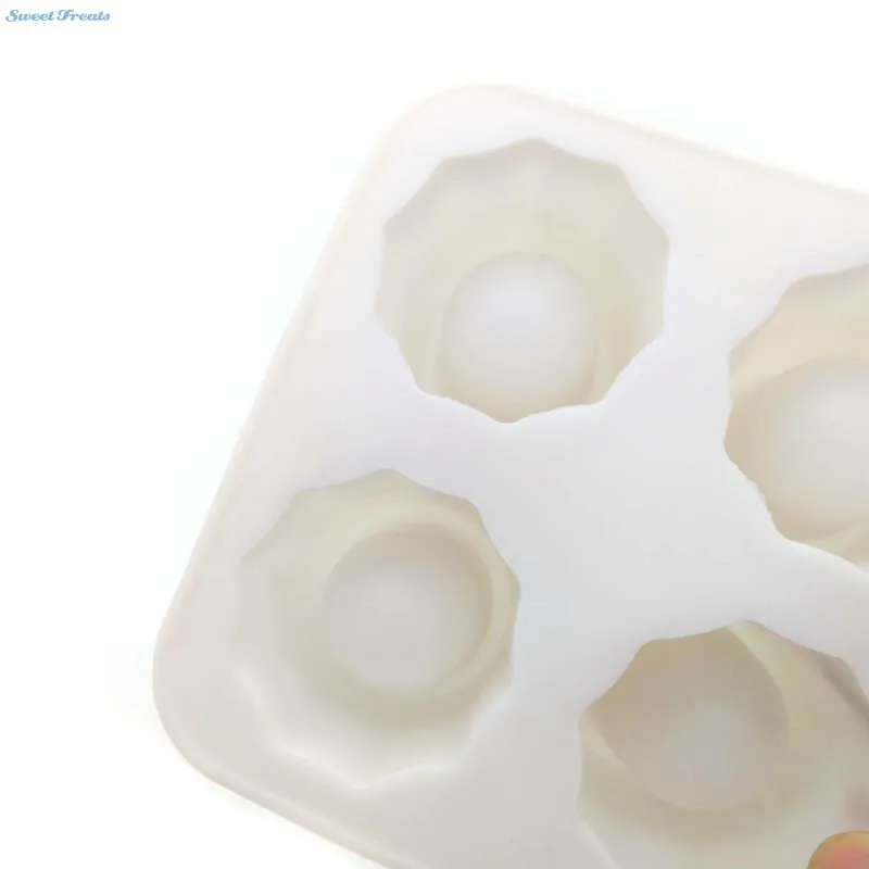 Резиновые кубики для льда в форме 4 чашек Sweettreats|ice tray|ice cube trayice shot tray |