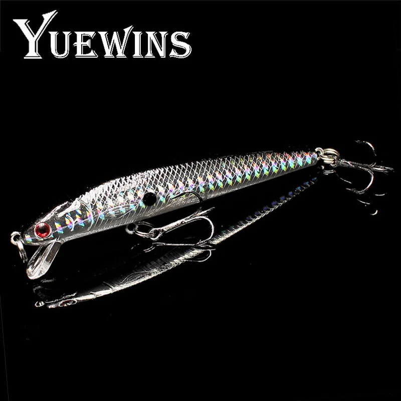 

Yuewins 9cm 8g Hard Bait Lures Quality Minnow Fishing Lure 6# Hook 3D Eyes Crankbait Wobblers for Fishing Pesca QA165