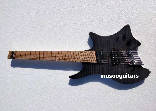 

Musoo brand 7strings fanned fret headless electric guitar