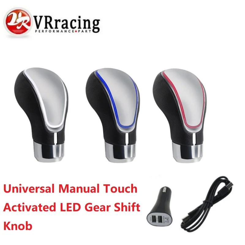 

VR RACING - Universal Manual Touch Activated LED Gear Shift Knob Gear Knob Shifter Gear VR-GSK17W