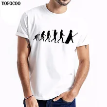 YOFOCOO Short Sleeve Round Neck Slim Casual T-shirt Print Tees t-shirt Men Tops Hip Hop Casual Funny Cartoon T-shirt Homme Print casual letter print round neck t shirt pants twinset for kids