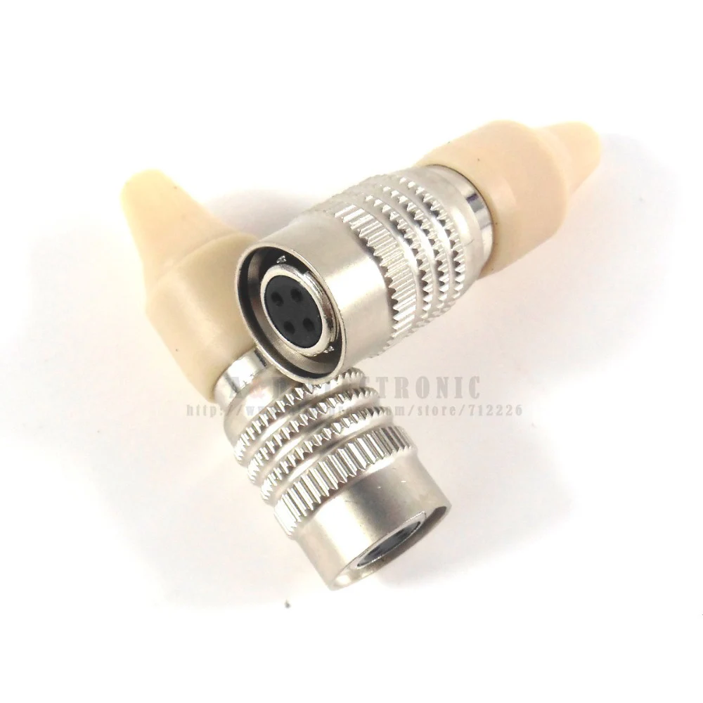

2pcs/lot XLR 4 Pin Male Plug MIC Microphone Audio Cable Connector fit for Audio-Technica type