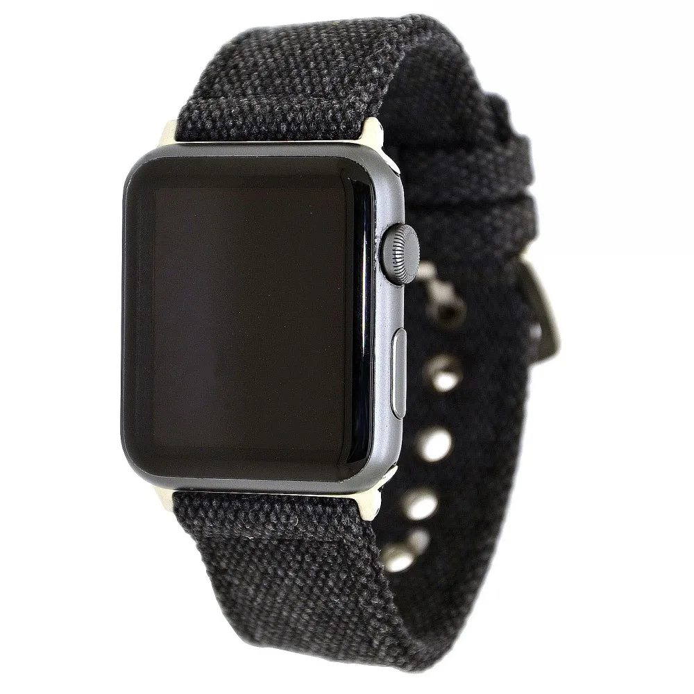 

NEW Canvas Watchband With Stainless Steel buckle for Apple Watch Series 1/2/3/4 Bracelet Iwatch38/42/40/44mm Size Strap