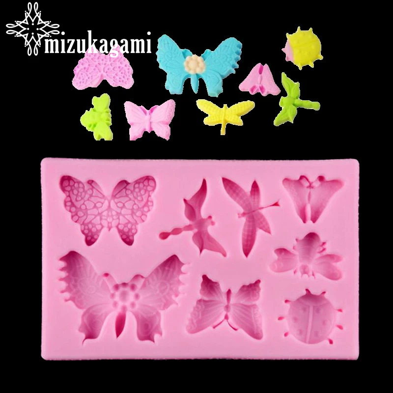 UV Resin Jewelry Liquid Silicone Mold Insect Butterfly Dragonfly Mold Resin Molds For DIY Handmade Jewelry Finding Accessories