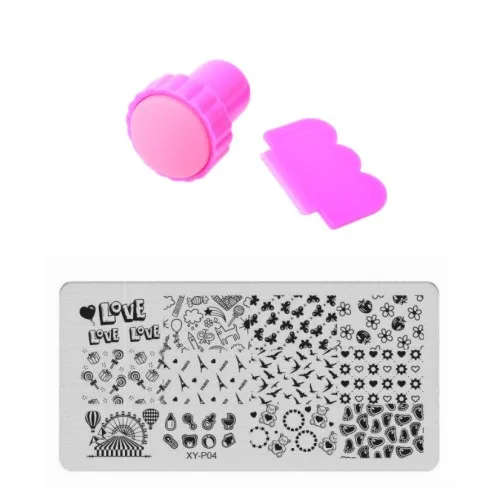 FOK Stamping Nail Art Kit Combo With 2pc Stamping Image Plate And A Tip  Guide Sticker - Price in India, Buy FOK Stamping Nail Art Kit Combo With  2pc Stamping Image Plate