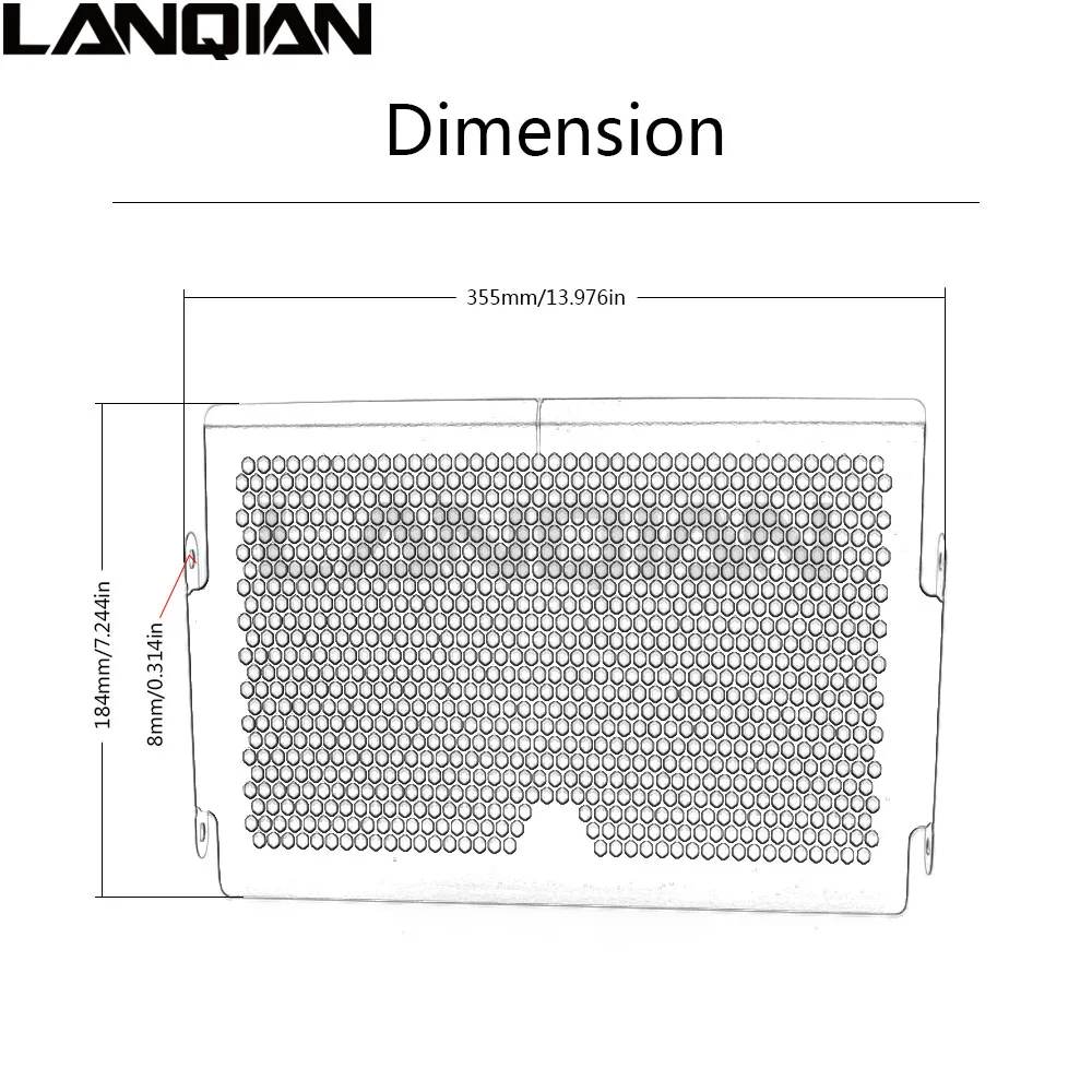 Для Yamaha XSR700- mt07 fz07 14-16 Нержавеющая сталь протектор мотоцикла решетка радиатора протектор XSR 700