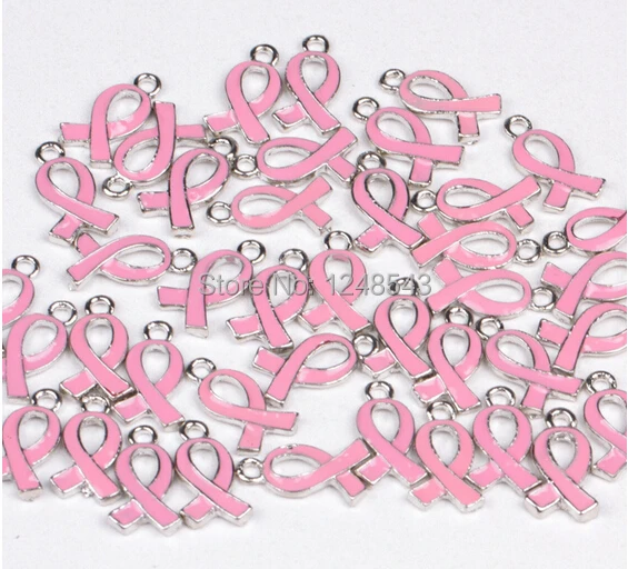 10 шт.) 18*10 мм грудь подвески в поддержку больных раком розовая лента понимание лучшего качества