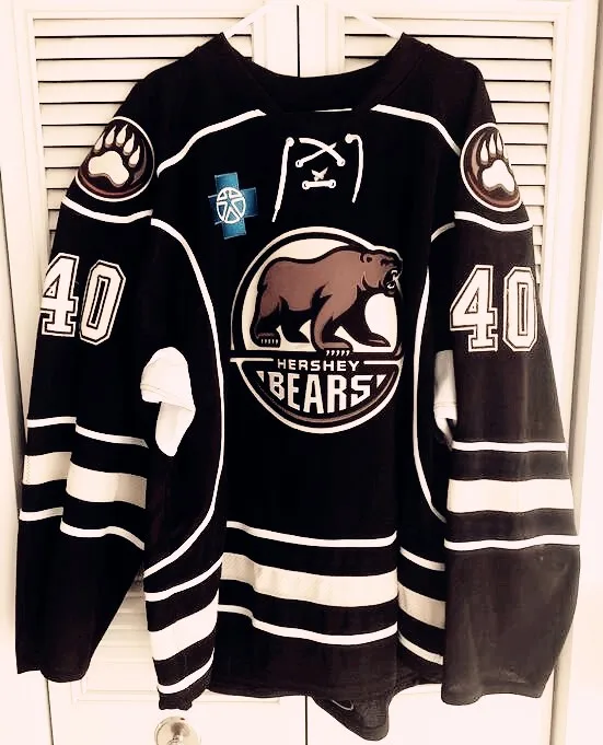 

Rare Vintage 2015-16 Hershey Bears Caleb Herbert Hockey Jersey Embroidery Stitched Customize any number and name Jerseys