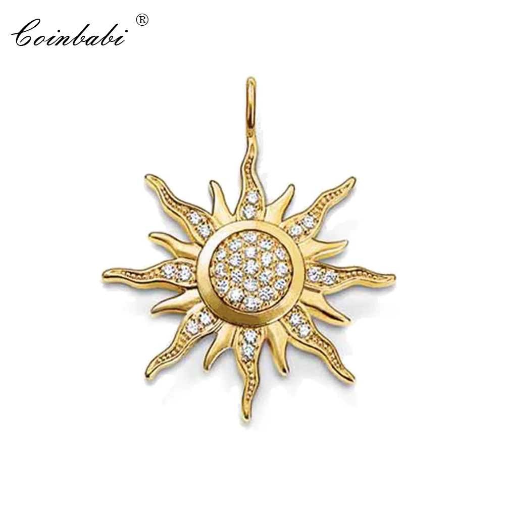 

Pendant Sun Gold-color White Zirconia Jewelry For Women And Men Trendy Gift Thomas Style Glam Jewelry Pendant Fit Ts Necklace