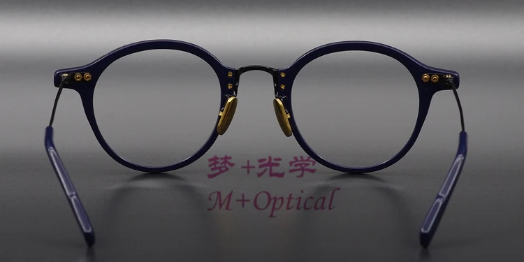 Ограниченная серия, винтажные очки, оправа из чистого титана, ультралегкие очки OG Baker Master, любимые ретро круглые очки для женщин и мужчин
