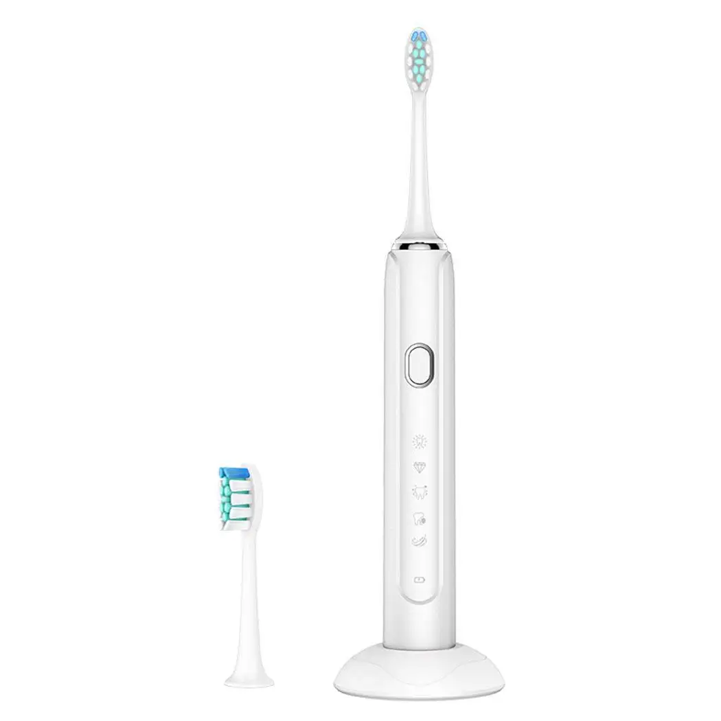 

Electric Toothbrush Waterproof USB Charging Electric Toothbrush Cleaning Timing Cleaning Whitening White Pink Adult Use