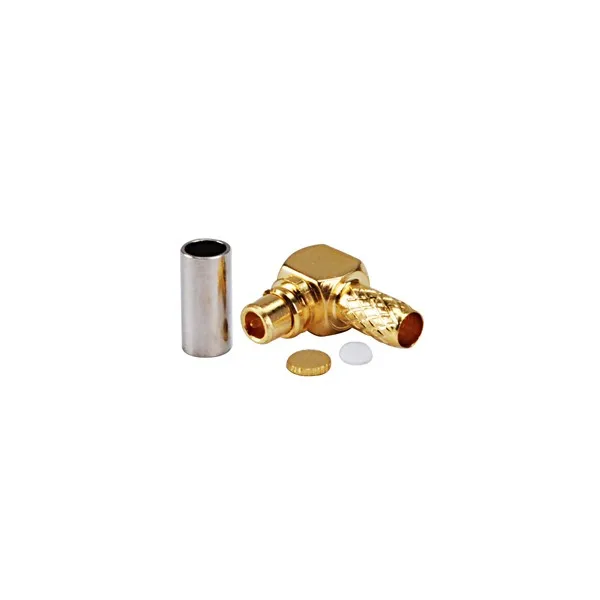 Superbat MMCX штекер обжимной правый угол золото разъем rf для коаксиального кабеля RG174, RG316, LMR100 Новый