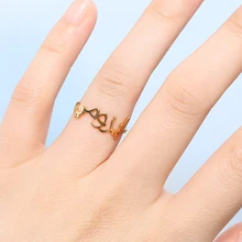 Islamic Ring Custom Arabic Rings For Women Men Anillos Arabe Bague Prenom Personalized Letters Name Ring BFF Jewelry Accessories 925 sterling silver arabic ring personalized custom nameplate thin ring arabic letters name jewlery women fashion