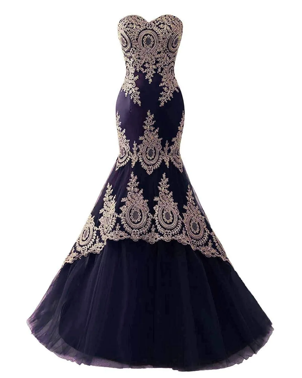 Tulle-Sweetheart-Mermaid-Prom-Dresses-With-Gold-Lace-Appliques-Vestidos-largos-de-fiesta-Elegant-Women (1)