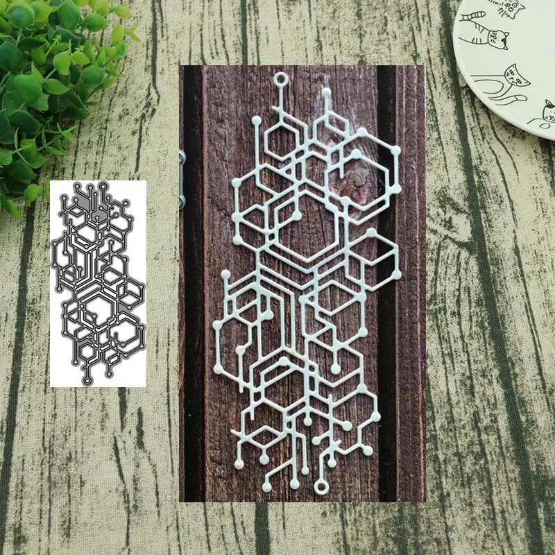 

AddyCraft Metal Cutting Dies hexagon Stencils for DIY Scrapbook Photo Album Paper Card Decorative Craft Embossing Die New