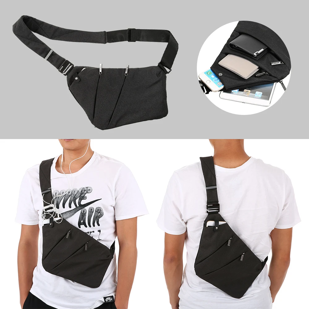 Легкий Рюкзак-слинг, нагрудная сумка, переносная, для спорта на открытом воздухе, путешествий, пеших прогулок, защита от кражи, через плечо, сумка, рюкзак
