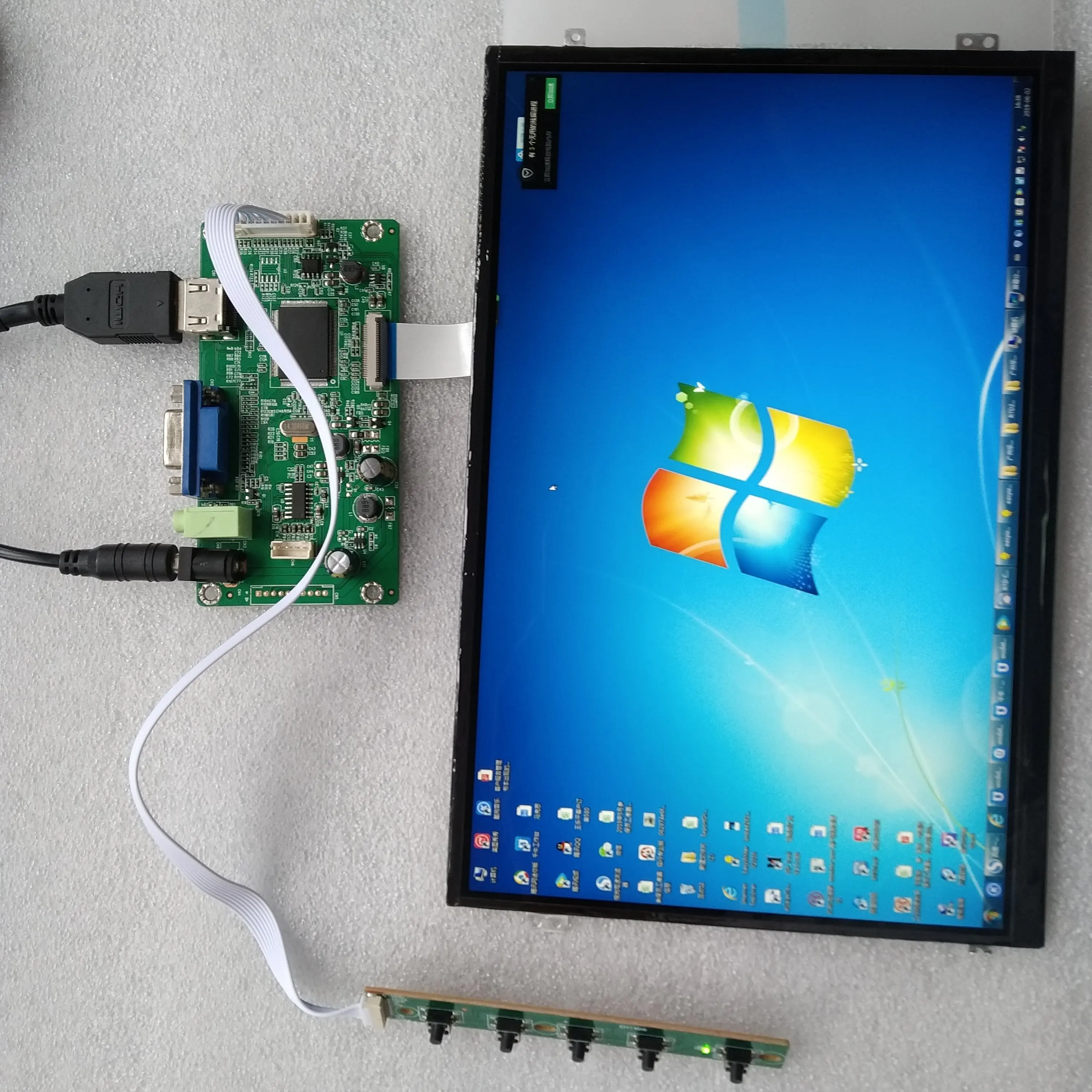 Для N156HGE-EAL Rev. C1 HDMI DIY монитор-контроллер 15," комплект платы VGA 40Pin ЖК-экран драйвера 1920X1080 EDP светодиодный