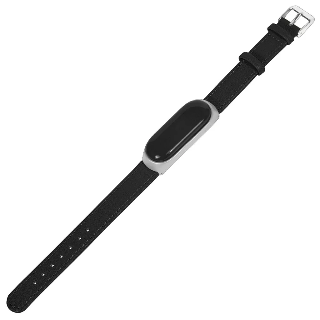 Кожаный ремешок для наручных часов HONHX Mi Band 4 легкий деловой смарт браслет Xiaomi