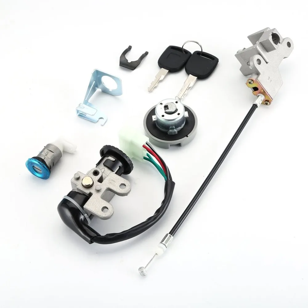 

Stainless steel Scooter Ignition Switch Key Set 49 50 Cc 3 position switch High performance durable in use