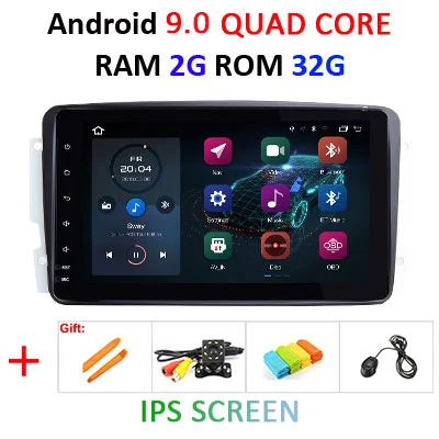 " ips DSP Android 9,0 4G 64G Автомобильный dvd-плеер для Benz W209 W203 W168 W463 W163 M ML Viano W639 Vito Vaneo E-W210 gps Мультимедиа - Цвет: 9.0 2G 32G IPS