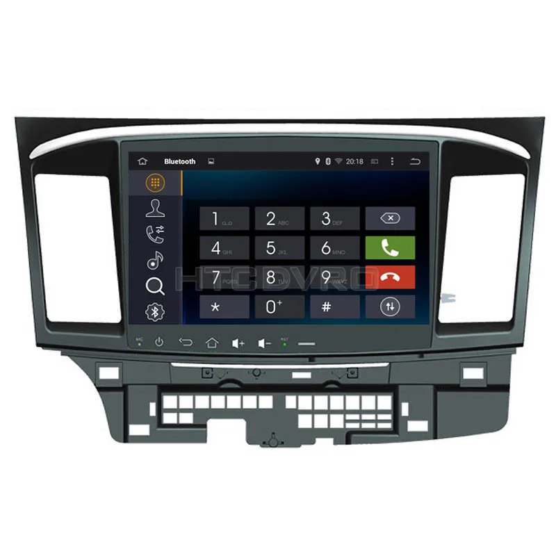 Discount YMODVHT 10.1inch Octa Core 4GB+32GB Android 9.0 Car DVD Player for Mitsubishi Lancer 2007-  Radio Stereo GPS Navigation 4